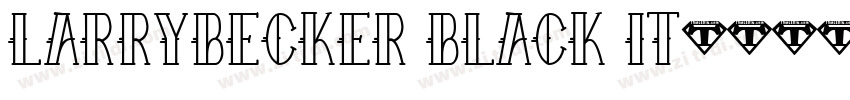 LarryBecker Black It字体转换